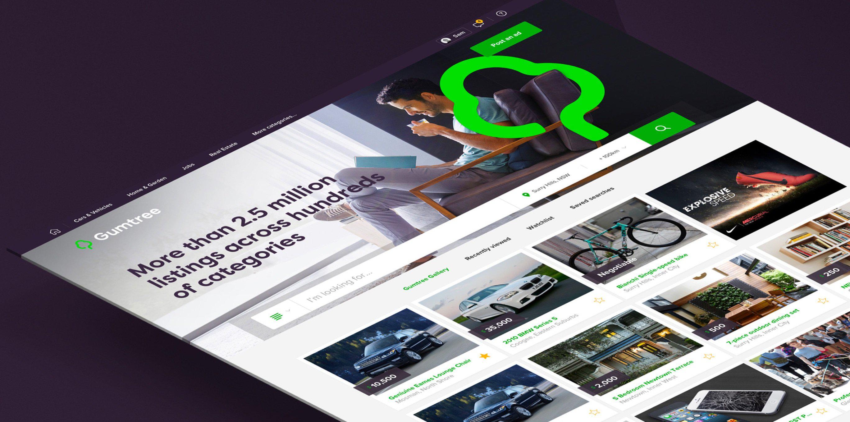 Gumtree Homepage